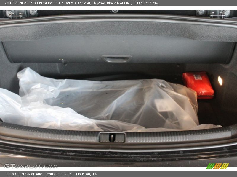 Mythos Black Metallic / Titanium Gray 2015 Audi A3 2.0 Premium Plus quattro Cabriolet
