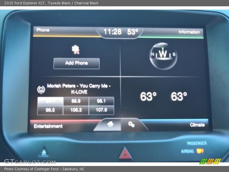 Tuxedo Black / Charcoal Black 2015 Ford Explorer XLT
