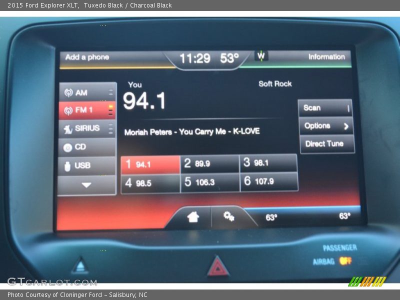 Tuxedo Black / Charcoal Black 2015 Ford Explorer XLT