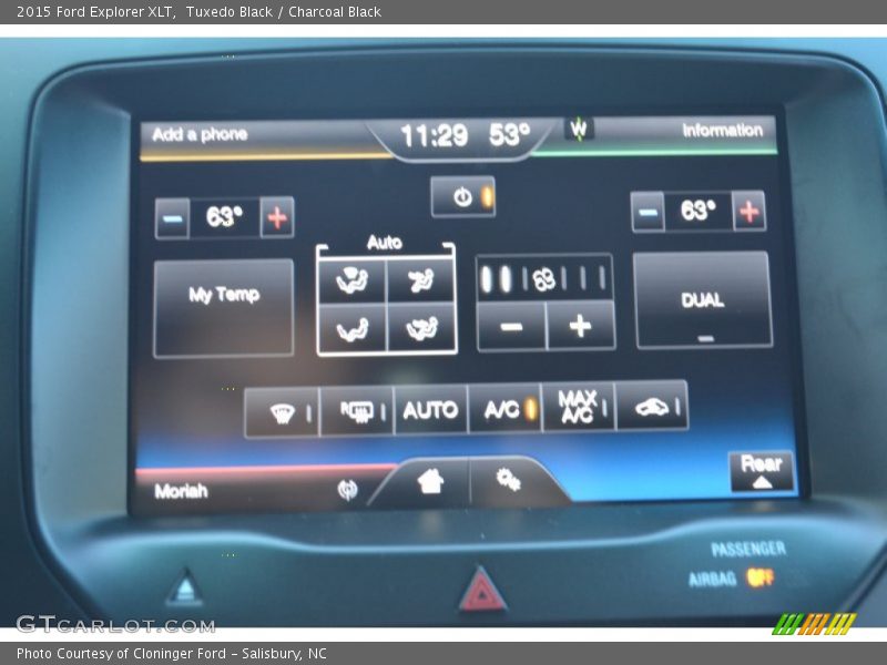 Tuxedo Black / Charcoal Black 2015 Ford Explorer XLT