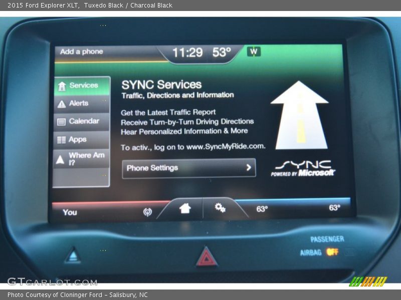 Tuxedo Black / Charcoal Black 2015 Ford Explorer XLT