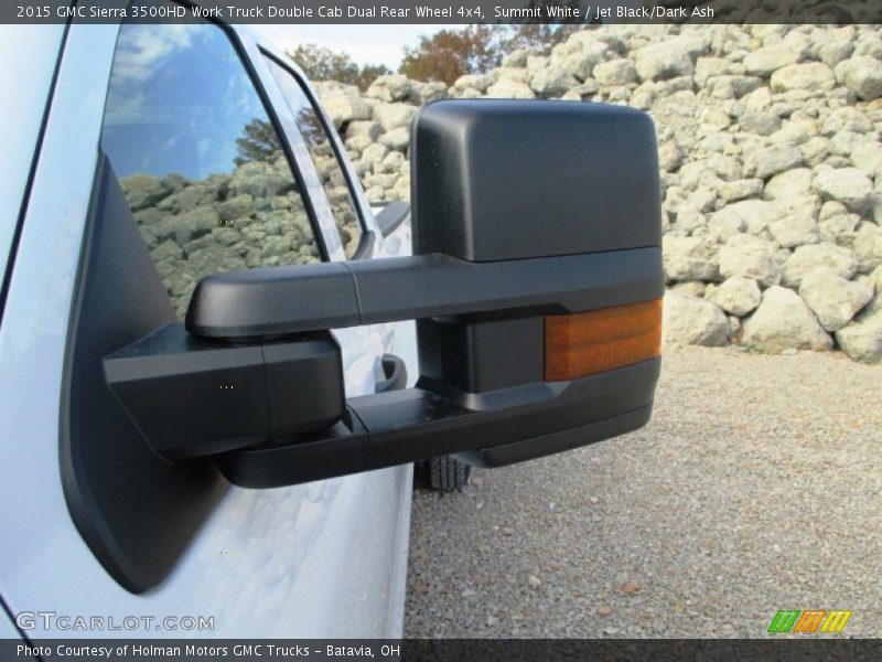 Summit White / Jet Black/Dark Ash 2015 GMC Sierra 3500HD Work Truck Double Cab Dual Rear Wheel 4x4