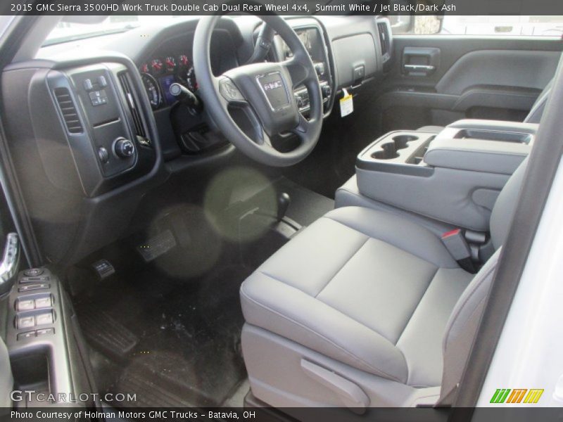 Summit White / Jet Black/Dark Ash 2015 GMC Sierra 3500HD Work Truck Double Cab Dual Rear Wheel 4x4