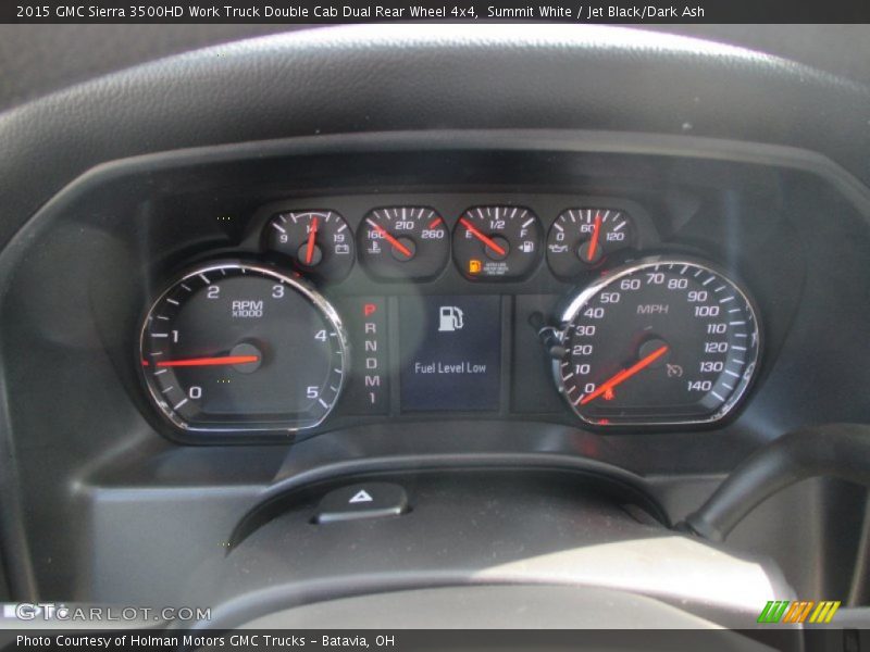 Summit White / Jet Black/Dark Ash 2015 GMC Sierra 3500HD Work Truck Double Cab Dual Rear Wheel 4x4