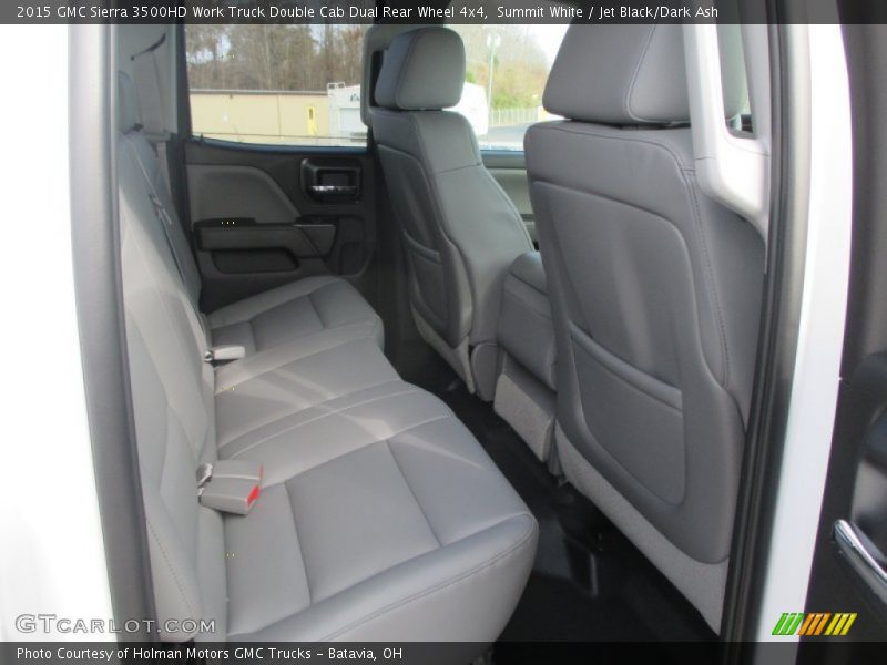 Summit White / Jet Black/Dark Ash 2015 GMC Sierra 3500HD Work Truck Double Cab Dual Rear Wheel 4x4