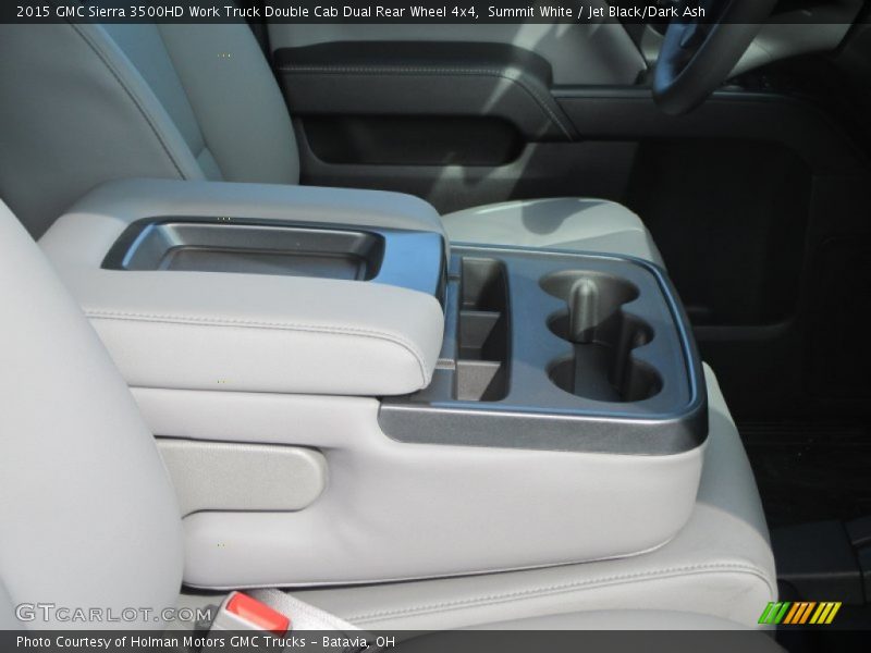 Summit White / Jet Black/Dark Ash 2015 GMC Sierra 3500HD Work Truck Double Cab Dual Rear Wheel 4x4