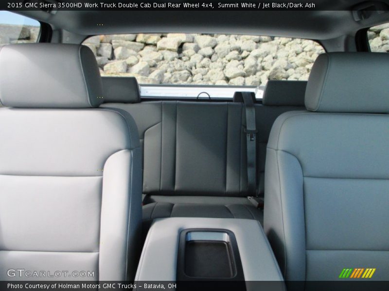 Summit White / Jet Black/Dark Ash 2015 GMC Sierra 3500HD Work Truck Double Cab Dual Rear Wheel 4x4