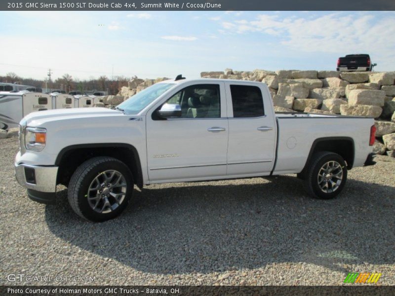  2015 Sierra 1500 SLT Double Cab 4x4 Summit White