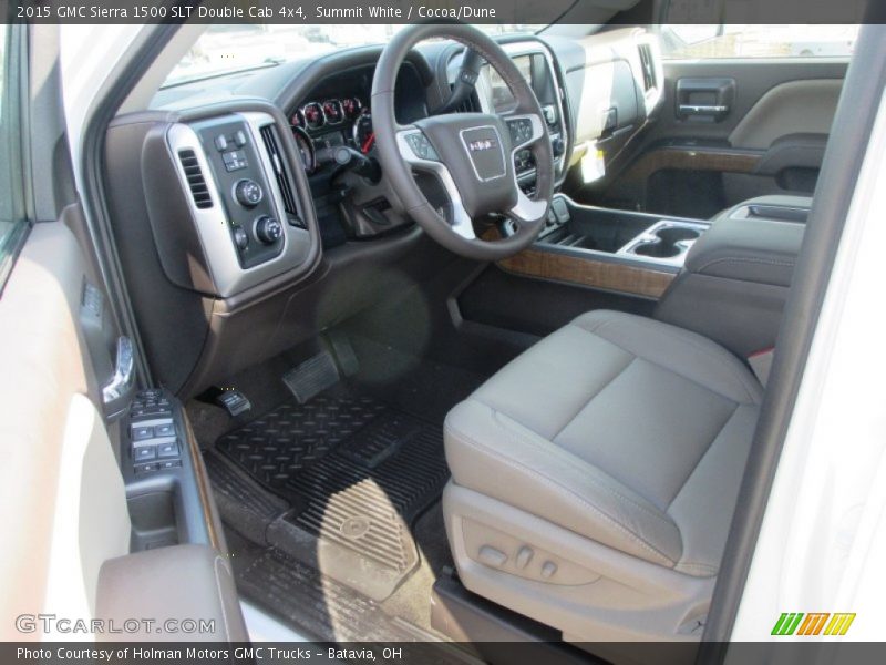 Cocoa/Dune Interior - 2015 Sierra 1500 SLT Double Cab 4x4 