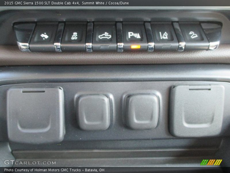 Summit White / Cocoa/Dune 2015 GMC Sierra 1500 SLT Double Cab 4x4