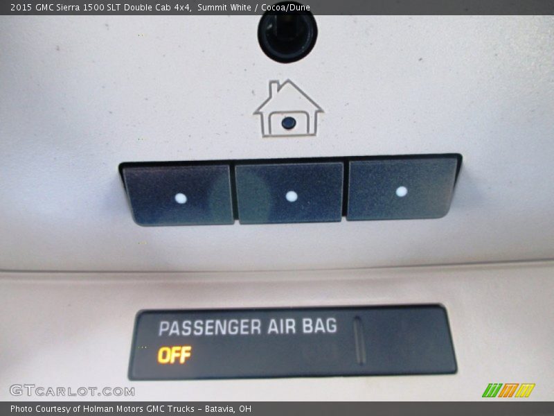 Summit White / Cocoa/Dune 2015 GMC Sierra 1500 SLT Double Cab 4x4