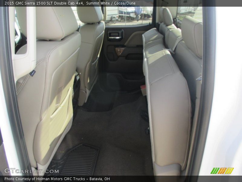Summit White / Cocoa/Dune 2015 GMC Sierra 1500 SLT Double Cab 4x4