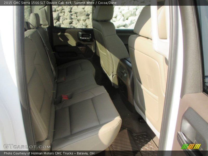 Summit White / Cocoa/Dune 2015 GMC Sierra 1500 SLT Double Cab 4x4