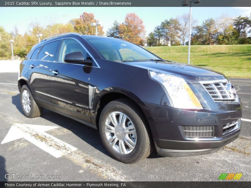 Sapphire Blue Metallic / Shale/Brownstone 2015 Cadillac SRX Luxury