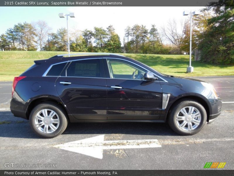 Sapphire Blue Metallic / Shale/Brownstone 2015 Cadillac SRX Luxury