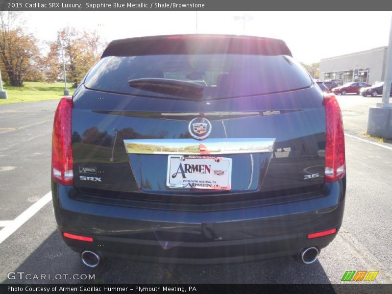 Sapphire Blue Metallic / Shale/Brownstone 2015 Cadillac SRX Luxury