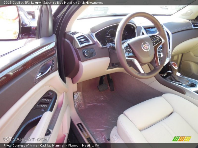 Sapphire Blue Metallic / Shale/Brownstone 2015 Cadillac SRX Luxury