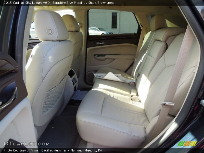 Sapphire Blue Metallic / Shale/Brownstone 2015 Cadillac SRX Luxury AWD
