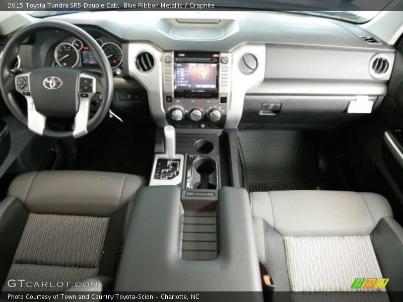 Blue Ribbon Metallic / Graphite 2015 Toyota Tundra SR5 Double Cab