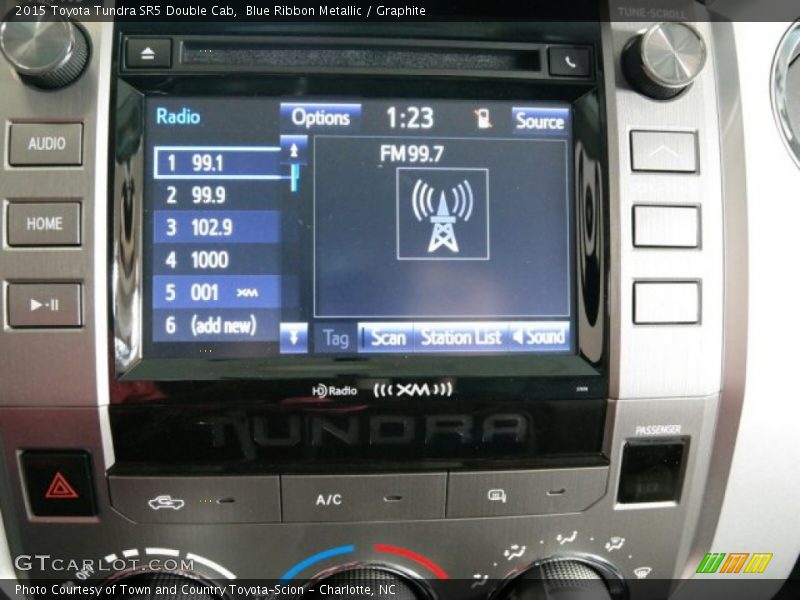 Blue Ribbon Metallic / Graphite 2015 Toyota Tundra SR5 Double Cab
