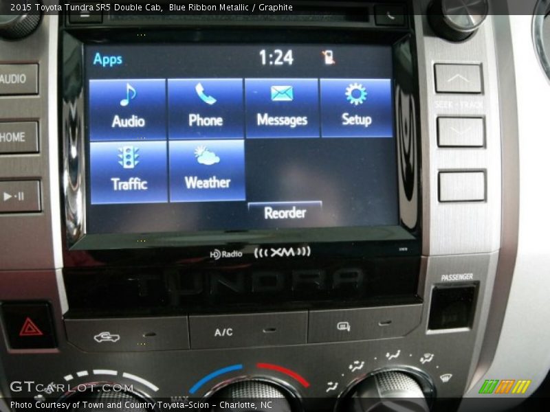 Blue Ribbon Metallic / Graphite 2015 Toyota Tundra SR5 Double Cab