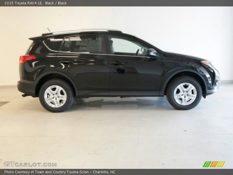 Black / Black 2015 Toyota RAV4 LE