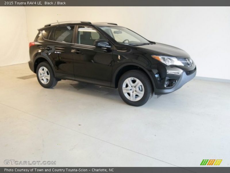Black / Black 2015 Toyota RAV4 LE