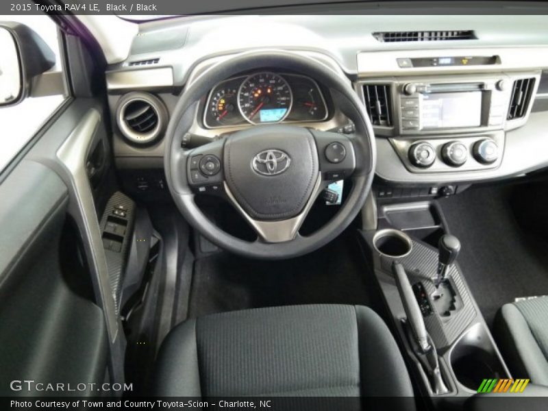Black / Black 2015 Toyota RAV4 LE