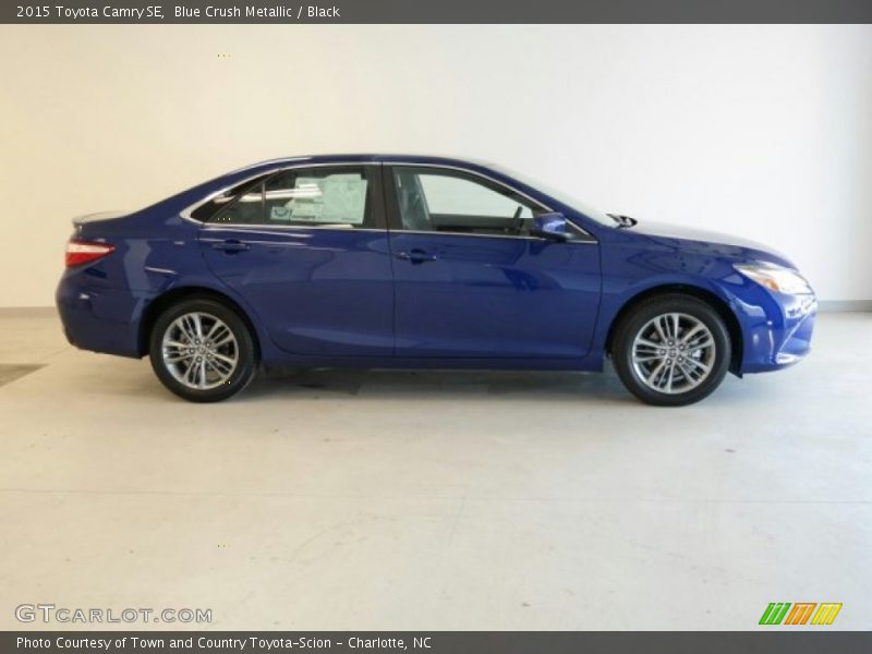 Blue Crush Metallic / Black 2015 Toyota Camry SE