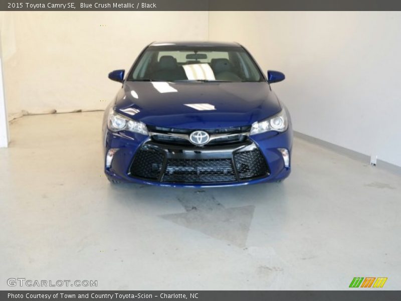 Blue Crush Metallic / Black 2015 Toyota Camry SE