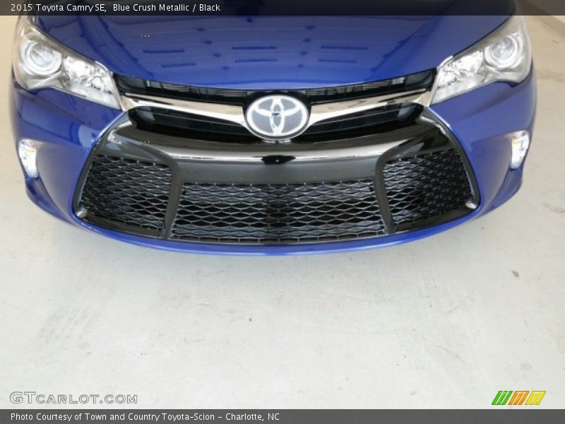Blue Crush Metallic / Black 2015 Toyota Camry SE
