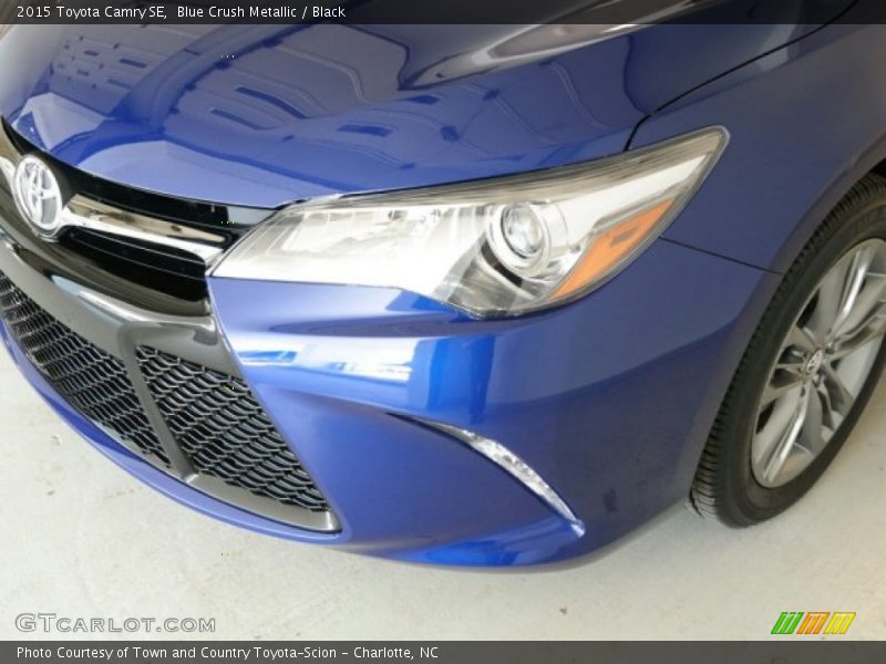 Blue Crush Metallic / Black 2015 Toyota Camry SE