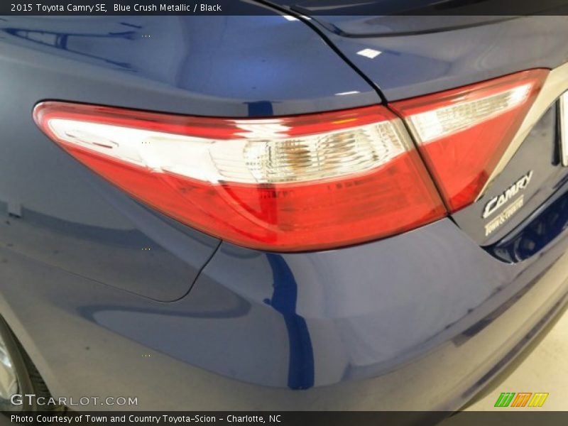 Blue Crush Metallic / Black 2015 Toyota Camry SE