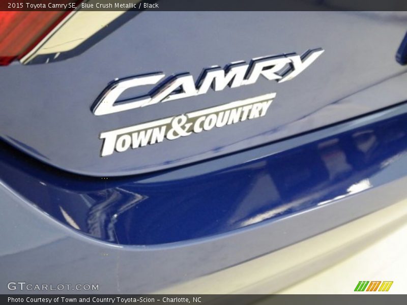 Blue Crush Metallic / Black 2015 Toyota Camry SE