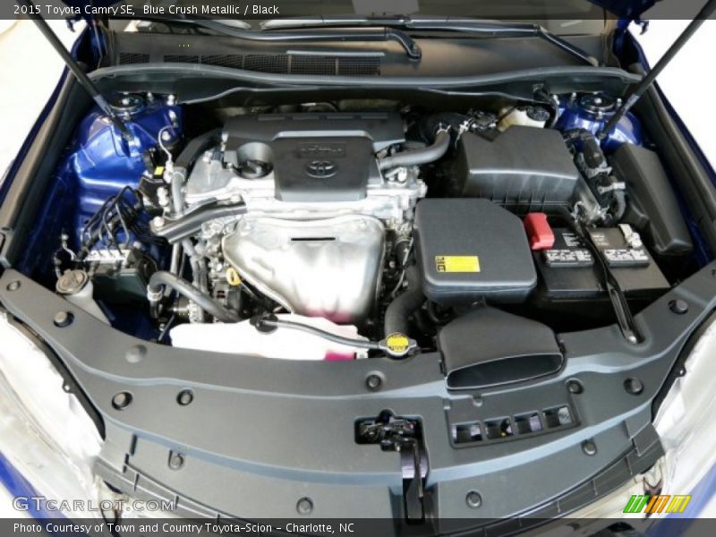 Blue Crush Metallic / Black 2015 Toyota Camry SE