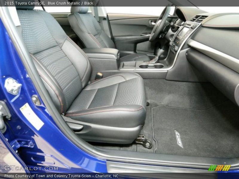 Blue Crush Metallic / Black 2015 Toyota Camry SE