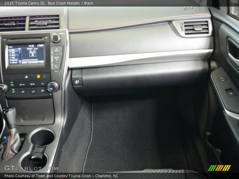 Blue Crush Metallic / Black 2015 Toyota Camry SE