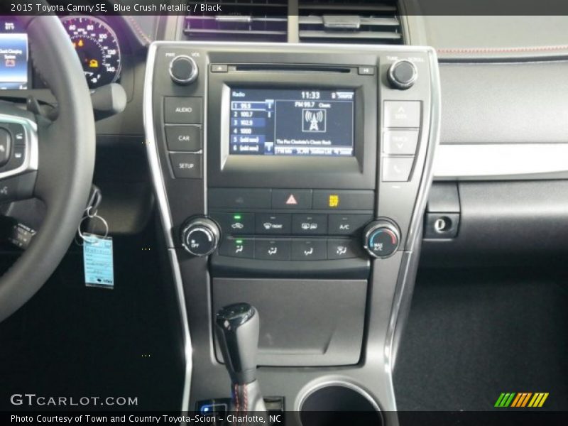Blue Crush Metallic / Black 2015 Toyota Camry SE