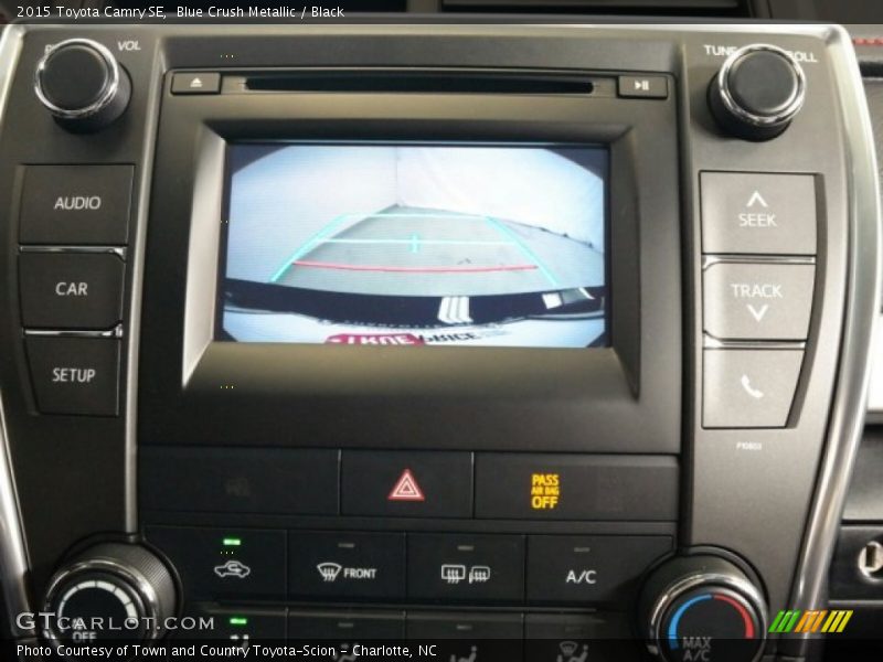Blue Crush Metallic / Black 2015 Toyota Camry SE