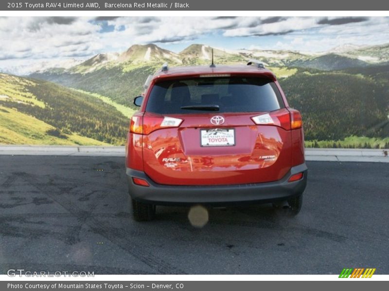 Barcelona Red Metallic / Black 2015 Toyota RAV4 Limited AWD