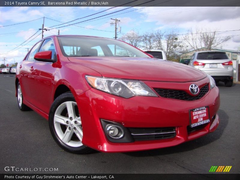 Barcelona Red Metallic / Black/Ash 2014 Toyota Camry SE