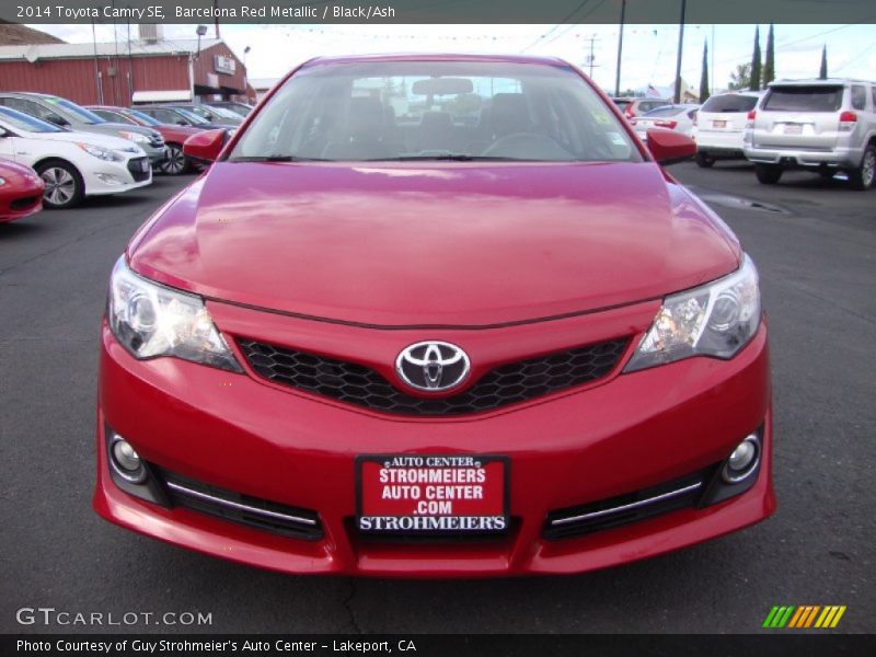 Barcelona Red Metallic / Black/Ash 2014 Toyota Camry SE