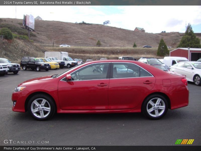 Barcelona Red Metallic / Black/Ash 2014 Toyota Camry SE
