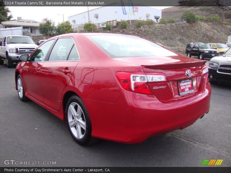Barcelona Red Metallic / Black/Ash 2014 Toyota Camry SE