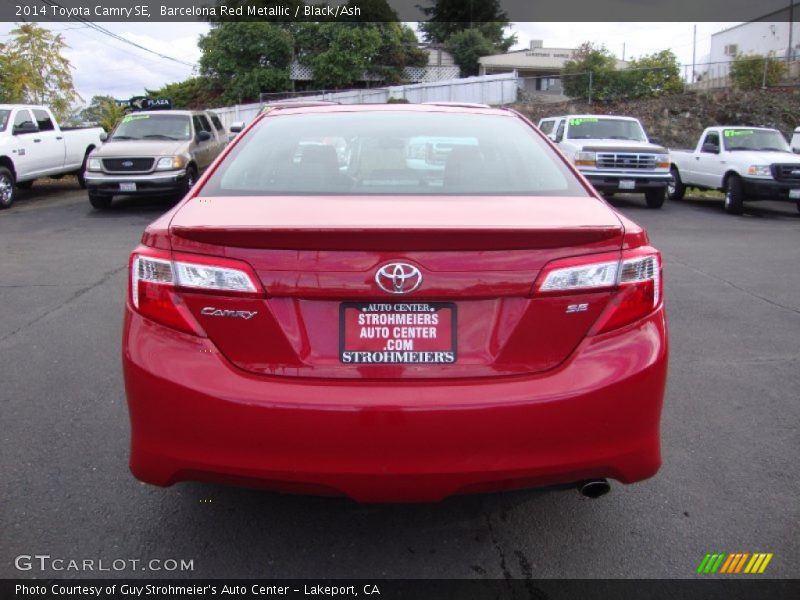 Barcelona Red Metallic / Black/Ash 2014 Toyota Camry SE