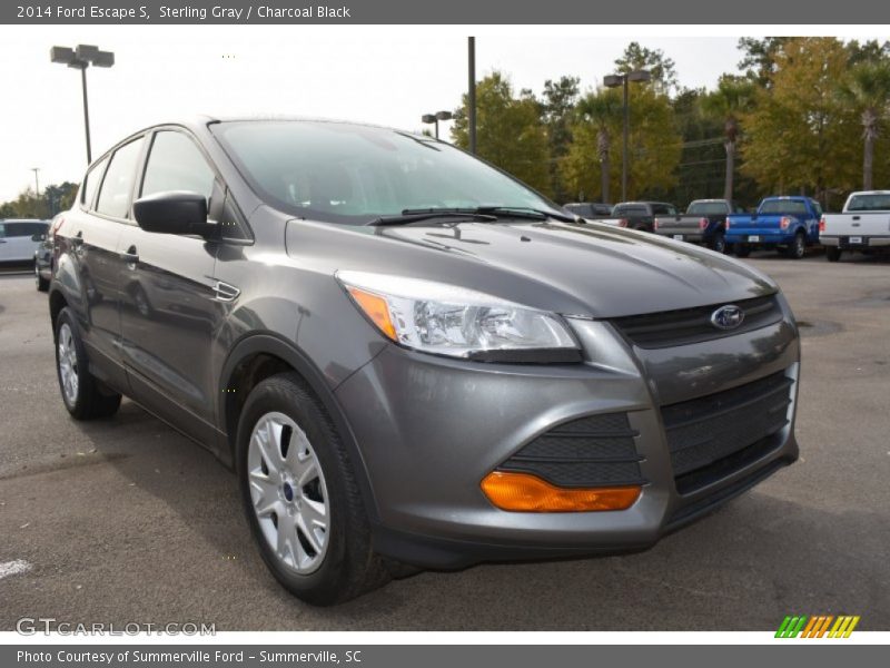 Sterling Gray / Charcoal Black 2014 Ford Escape S