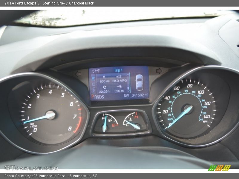 Sterling Gray / Charcoal Black 2014 Ford Escape S