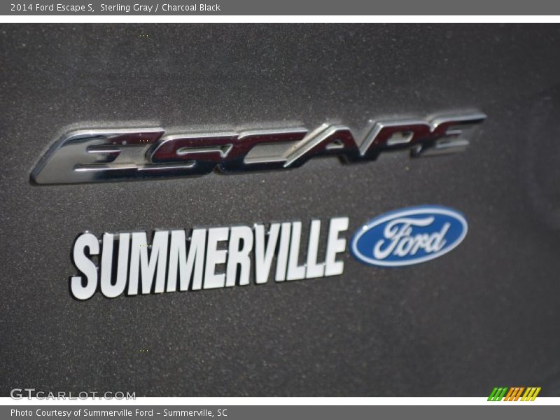 Sterling Gray / Charcoal Black 2014 Ford Escape S
