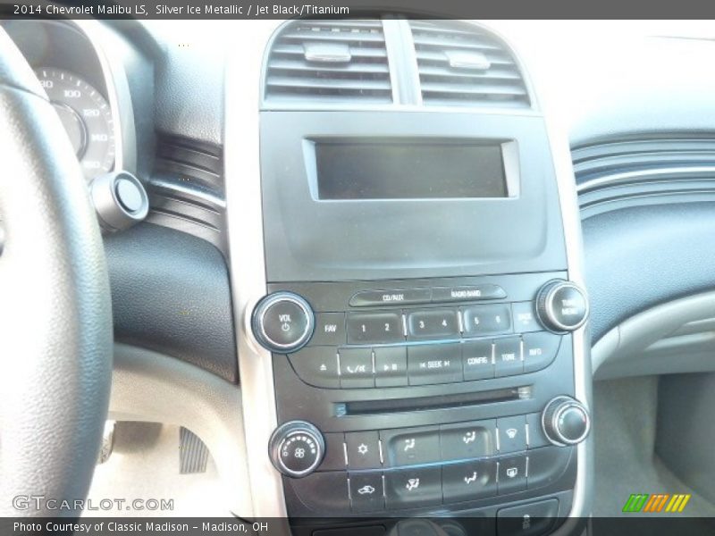 Silver Ice Metallic / Jet Black/Titanium 2014 Chevrolet Malibu LS