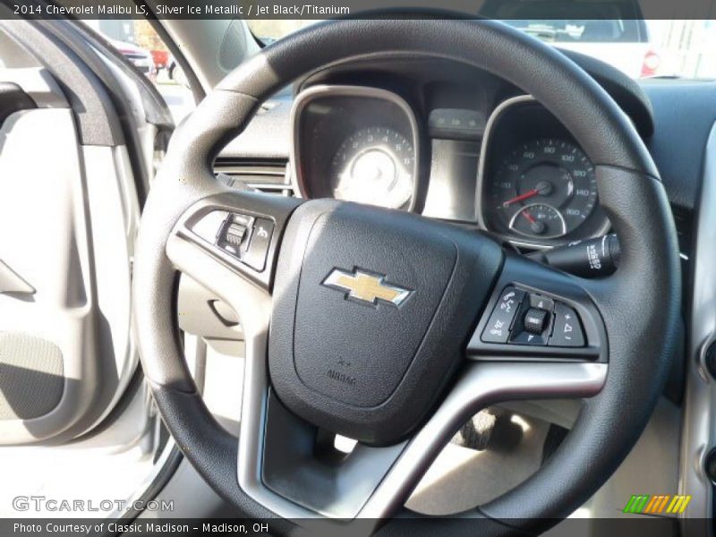 Silver Ice Metallic / Jet Black/Titanium 2014 Chevrolet Malibu LS